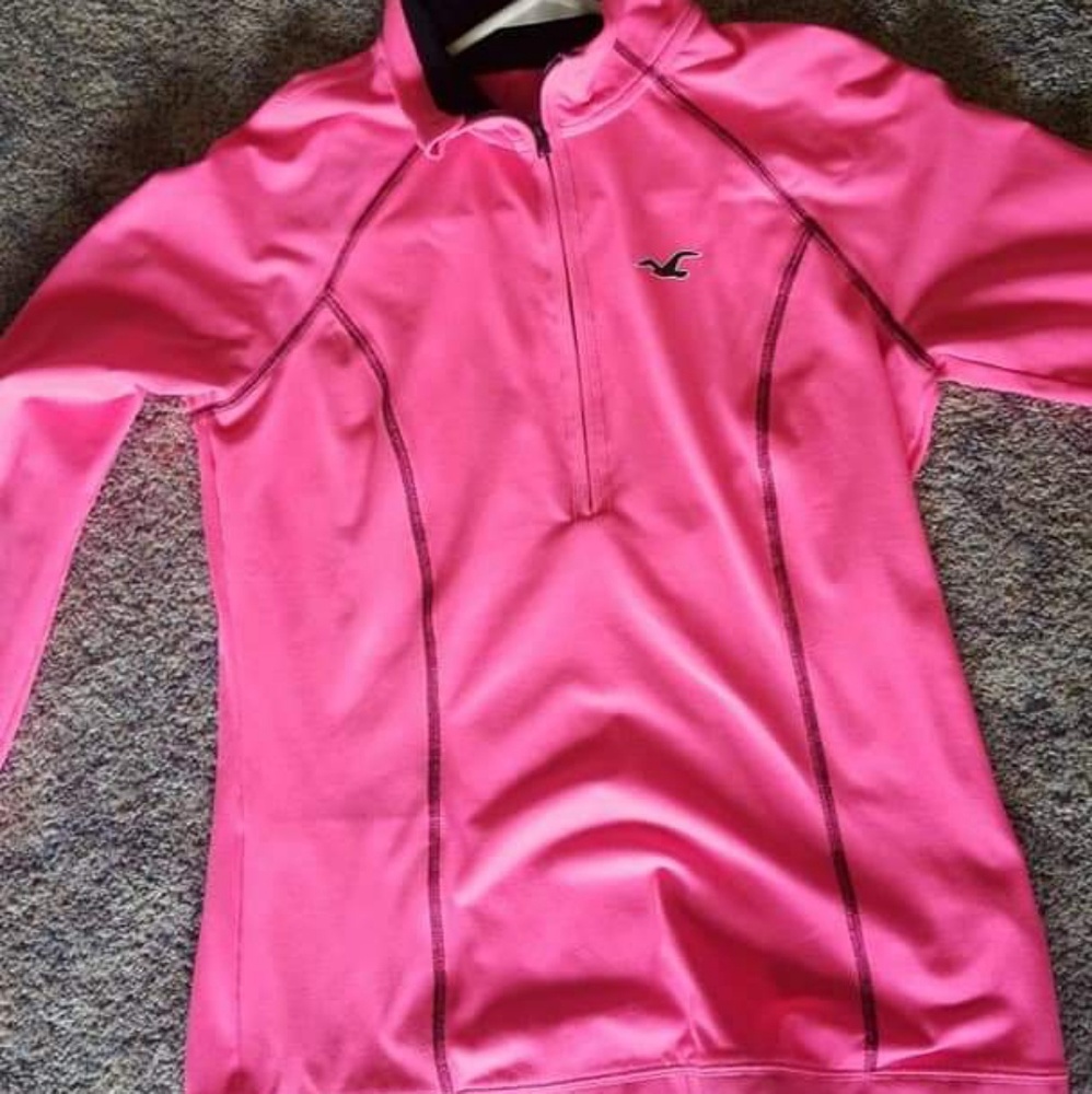 Hollister Hot Pink Quarter Zip